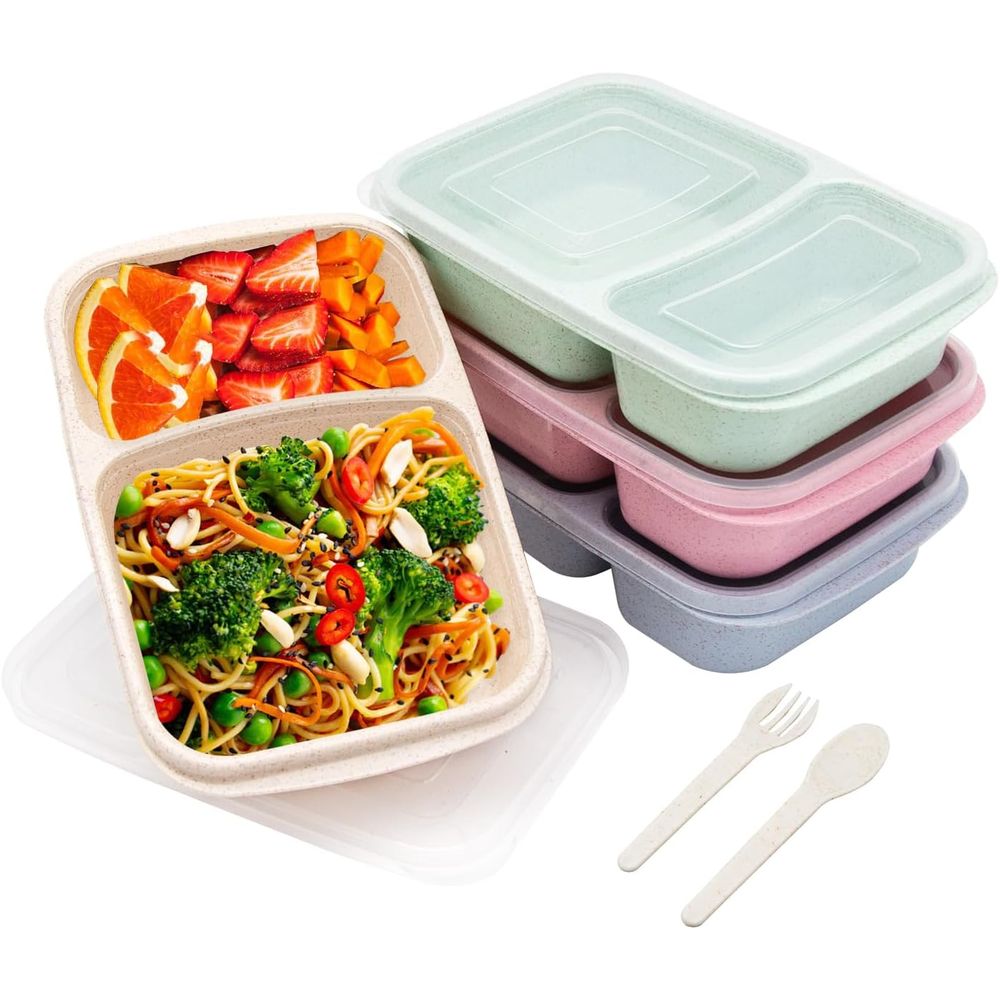 Meal Prep Container - Conjunto de 4 Caixas de Almoço