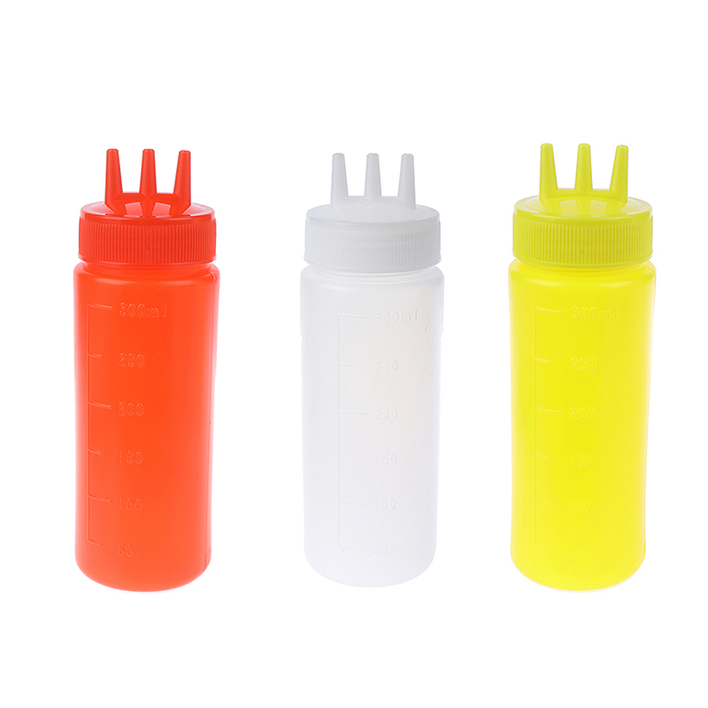 Sauce Squeeze Bottle - 3-hole squeeze garrafa para molho, vinagre,