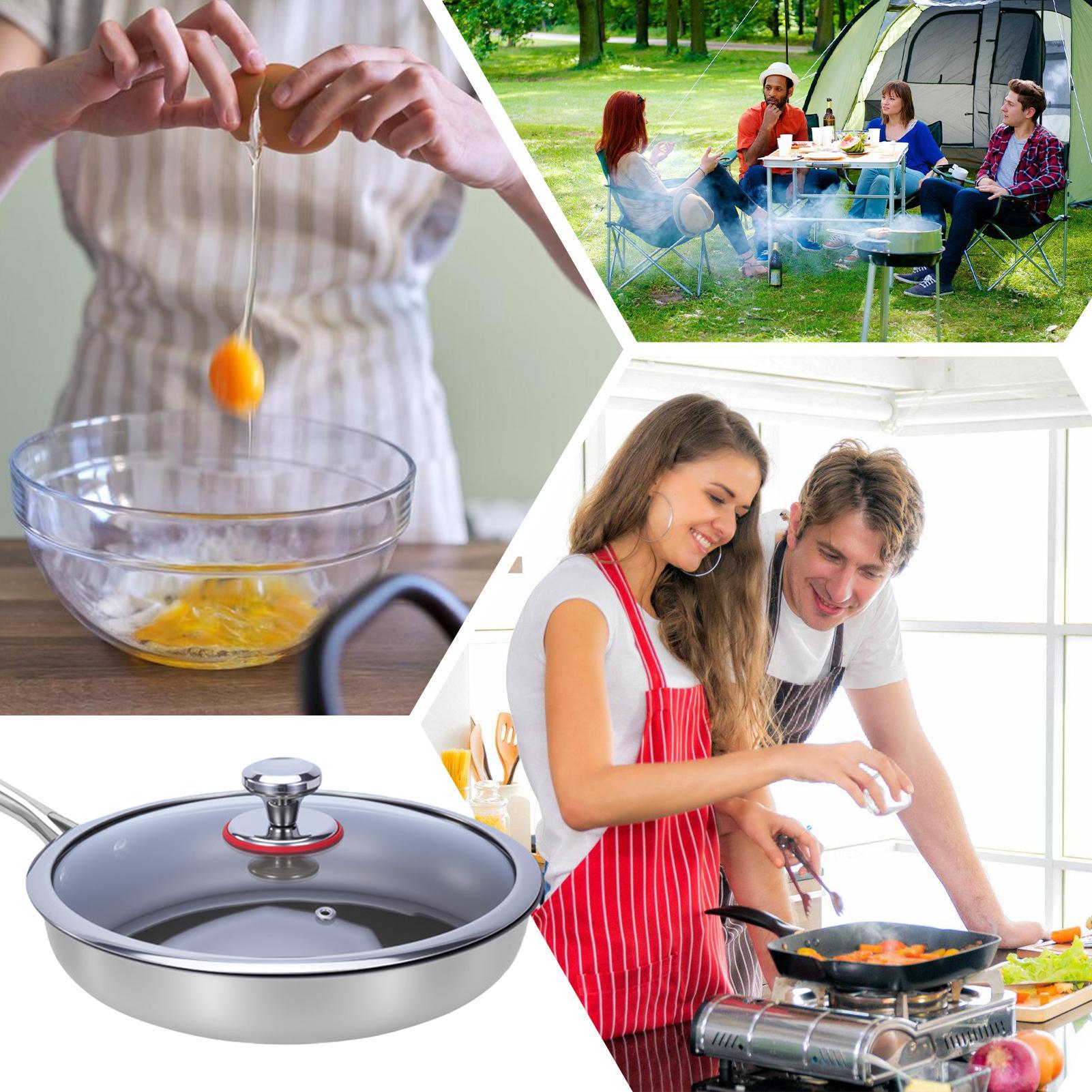 Meal Prep Glass - Panela de titânio antiaderente, utensílios de