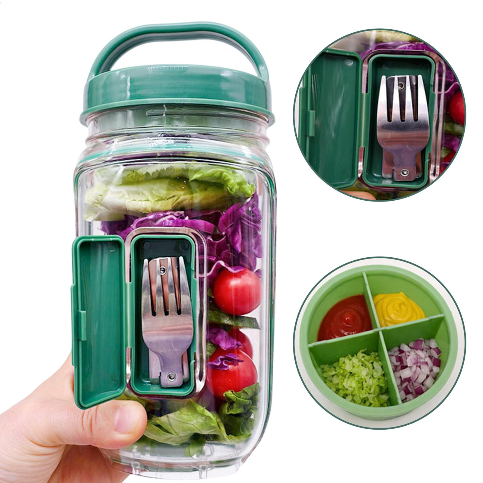 Meal Prep Gym - Pote para Salada com Abertura Lateral