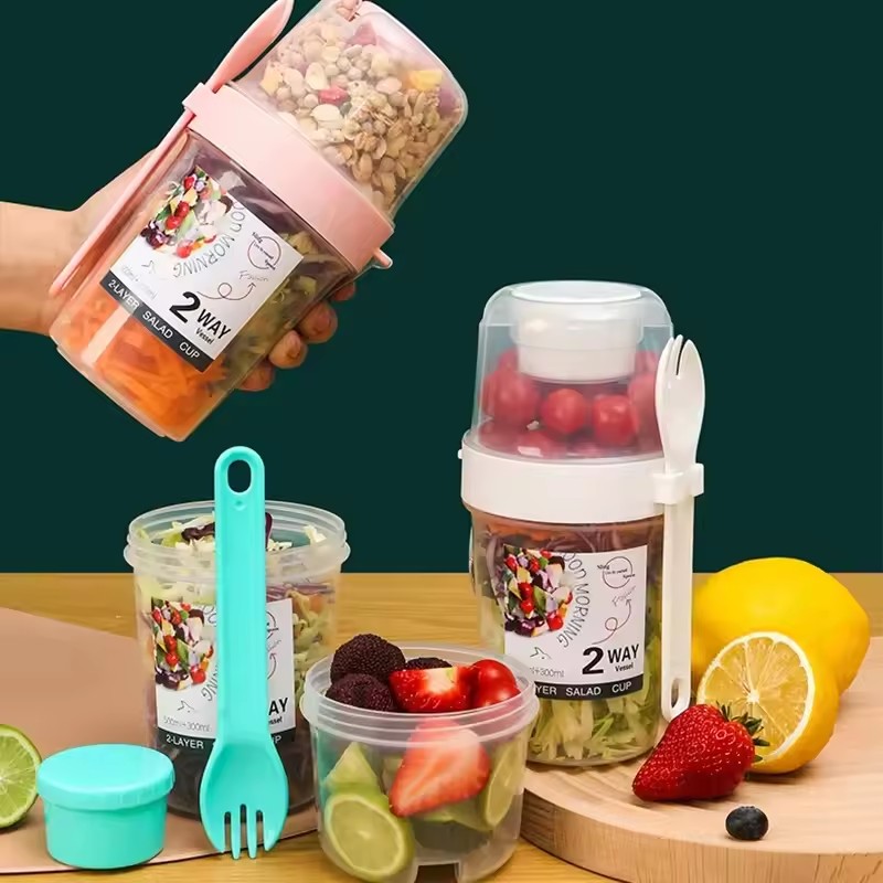 Meal Prep Gym - Copo de aveia para salada, 500ml