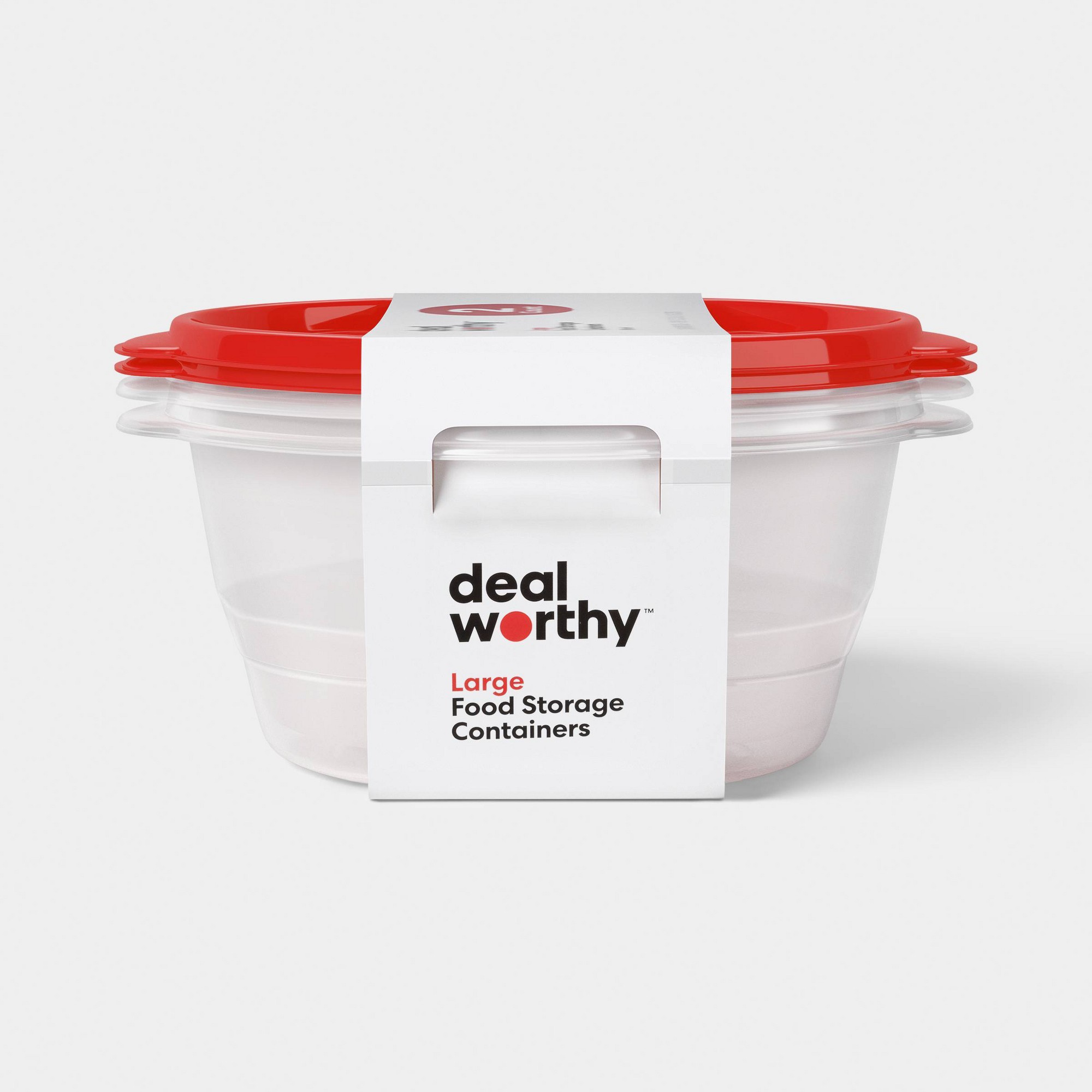Meal Prep Container - Recipientes Grandes Redondos para Armazenamento de