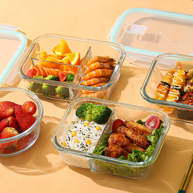 Meal Prep Glass - Caixa de Vidro para Conservação de