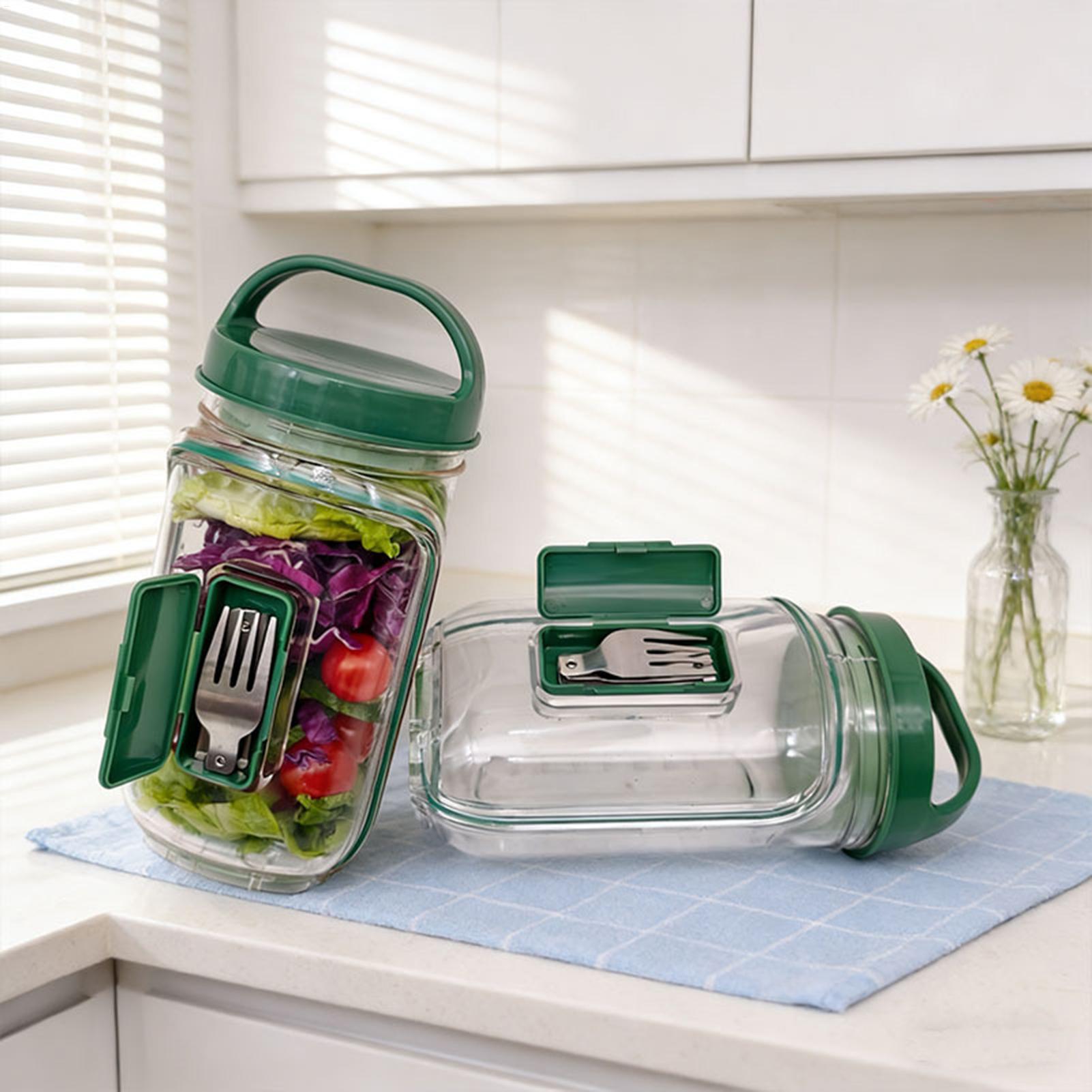 Meal Prep Gym - Recipiente para Salada à Prova de