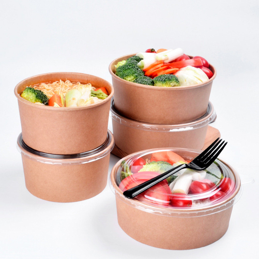 Meal Prep Container - 20 Tigelas de Papel Kraft com