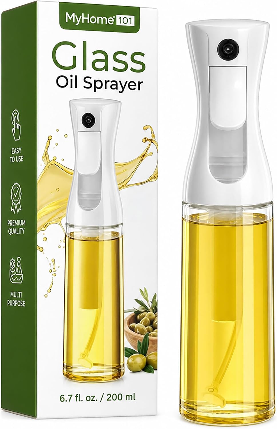 Meal Prep Glass - Spray de Óleo para Cozinha -