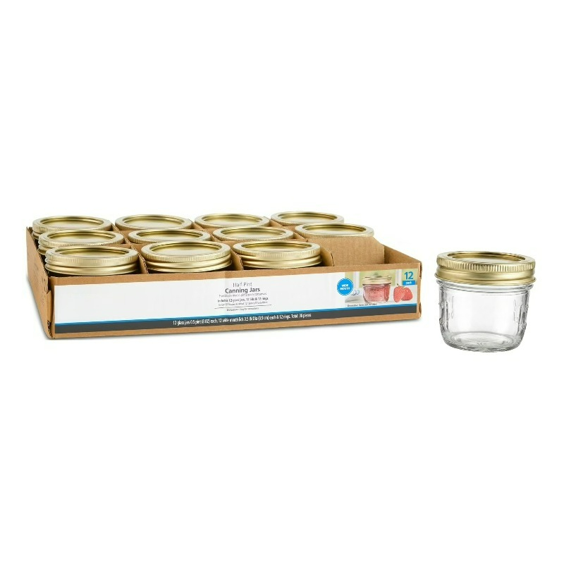 Meal Prep Glass - Frascos de Vidro Mason de 8