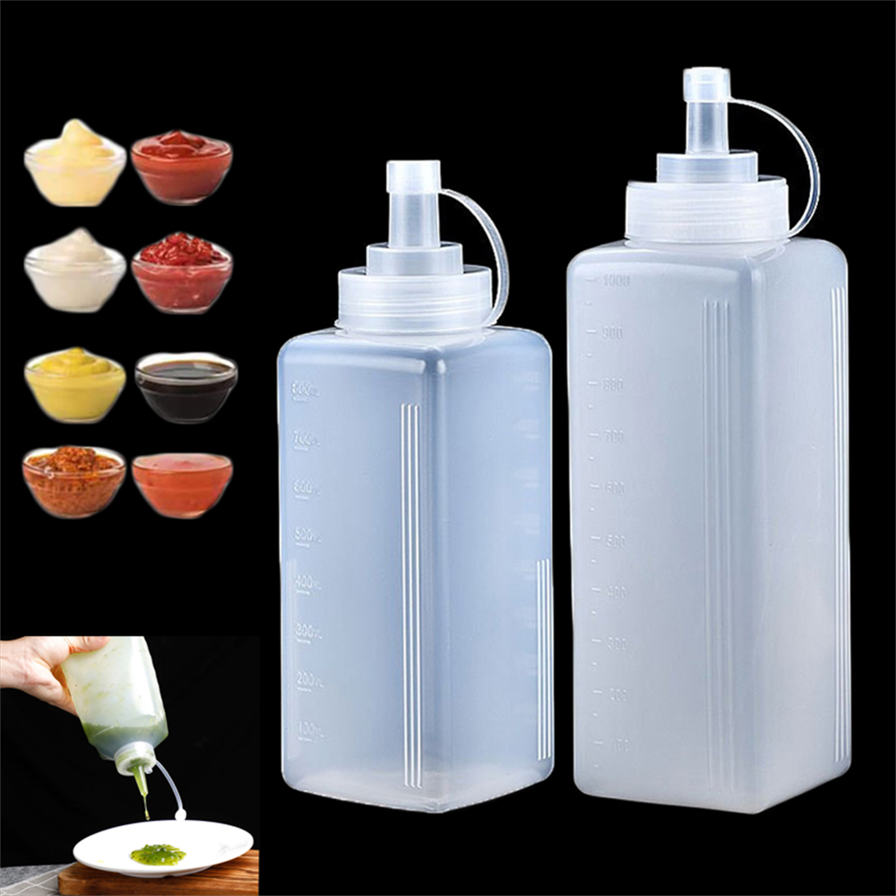 Sauce Squeeze Bottle - 1 Pacote de Garrafa Plástica de