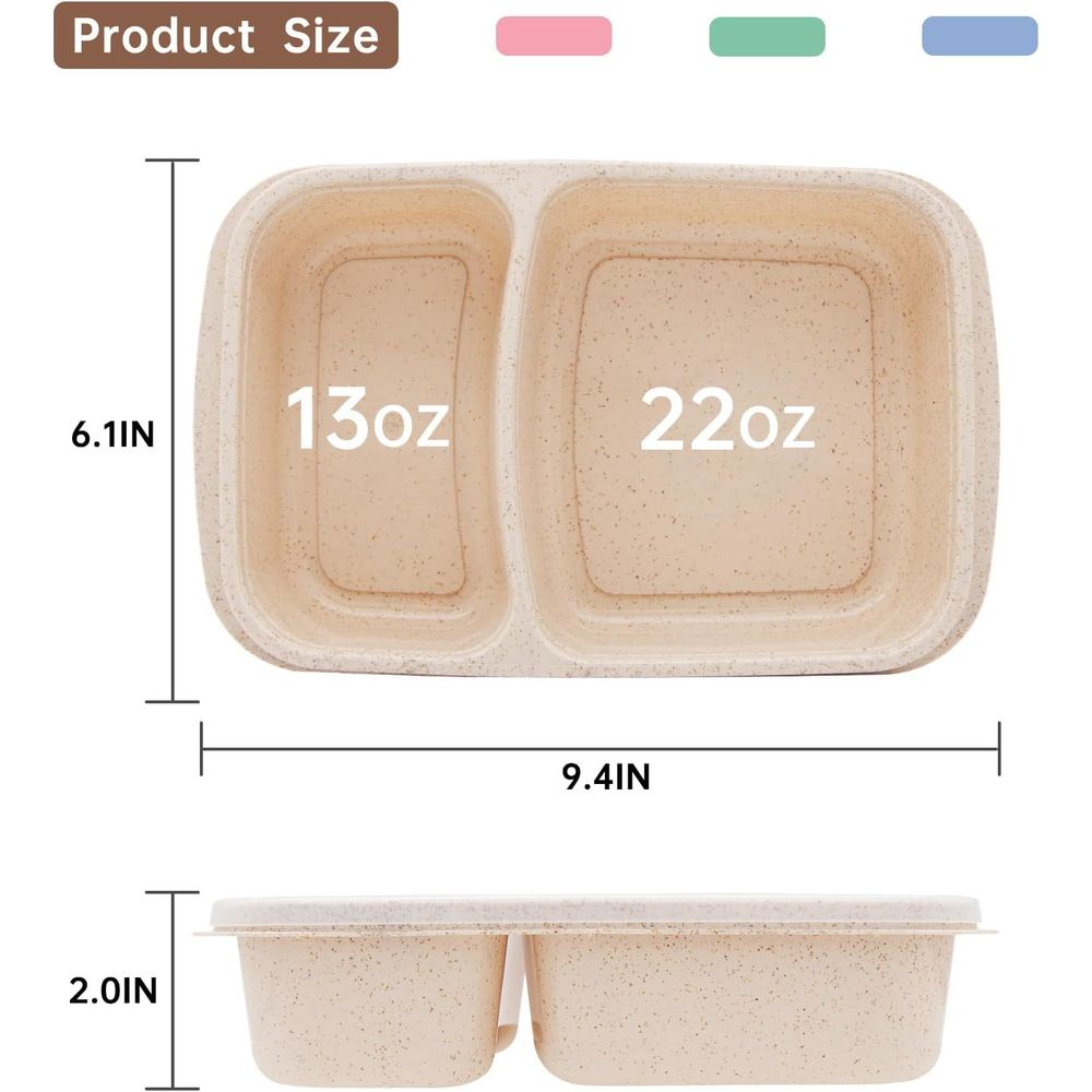 Conjunto de 4 Caixas de Almoço - Meal Prep Container avaliação e preço