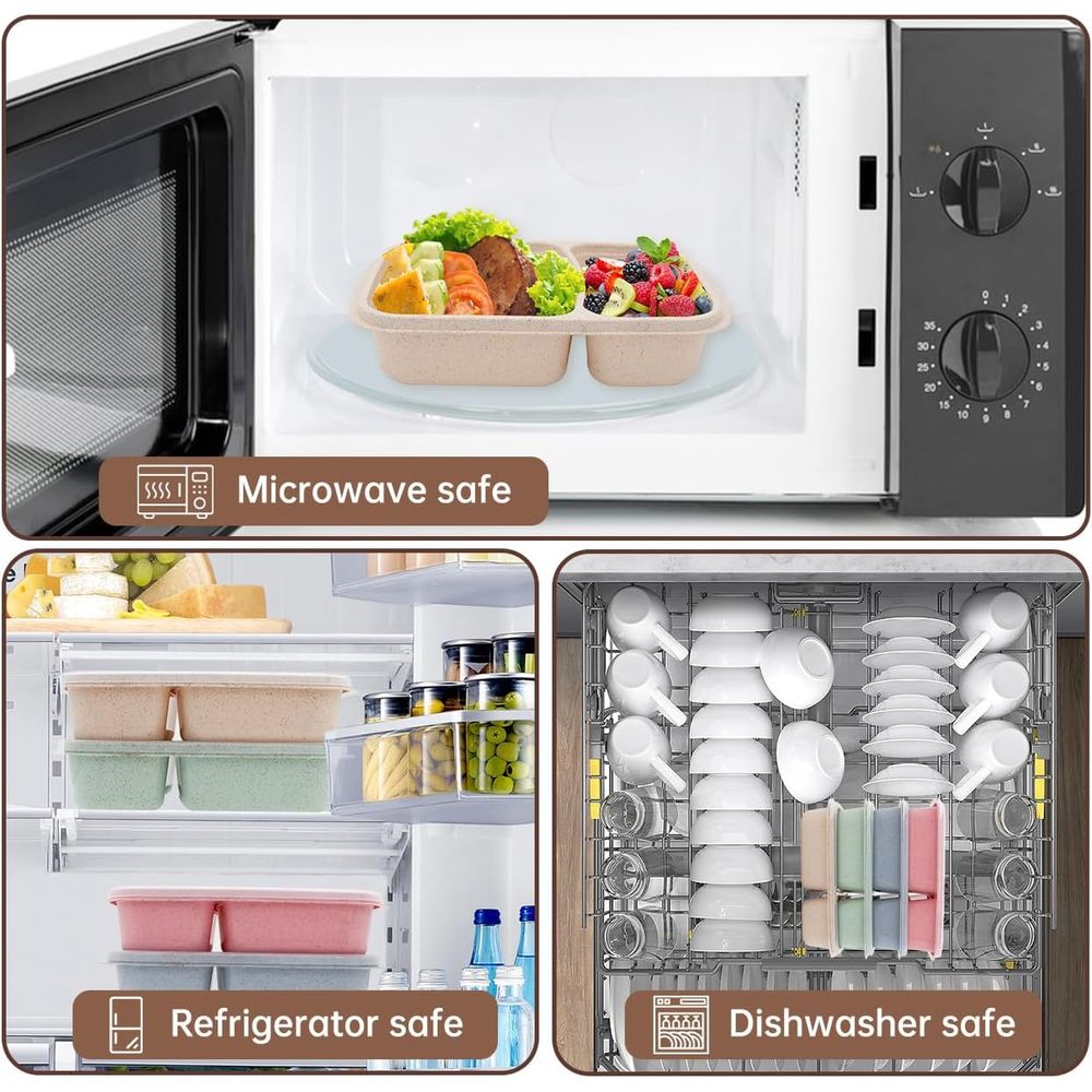 Conjunto de 4 Caixas de Almoço - Meal Prep Container avaliação e preço