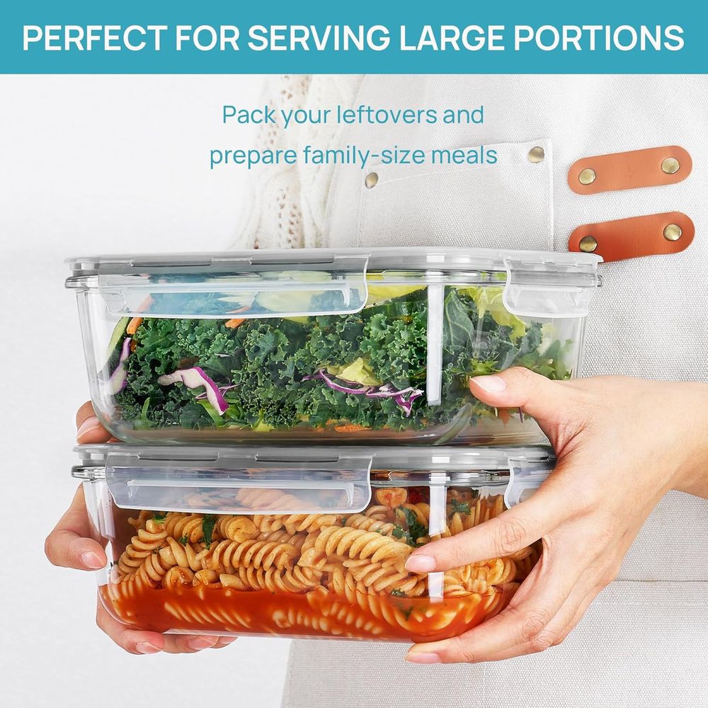 Recipientes de Vidro Grandes d - Meal Prep Glass avaliação e preço