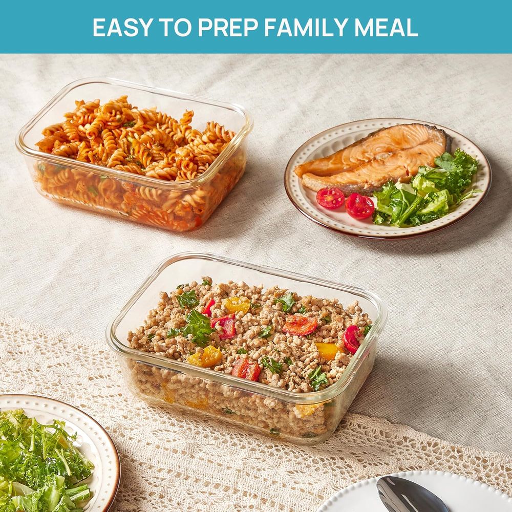 Recipientes de Vidro Grandes d - Meal Prep Glass avaliação e preço