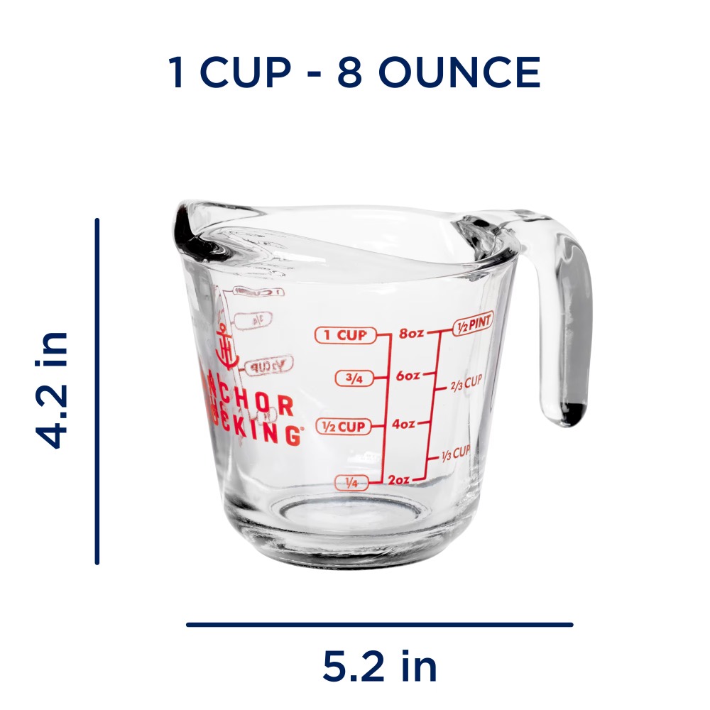Conjunto de 2 Copos Medidores  - Meal Prep Glass avaliação e preço