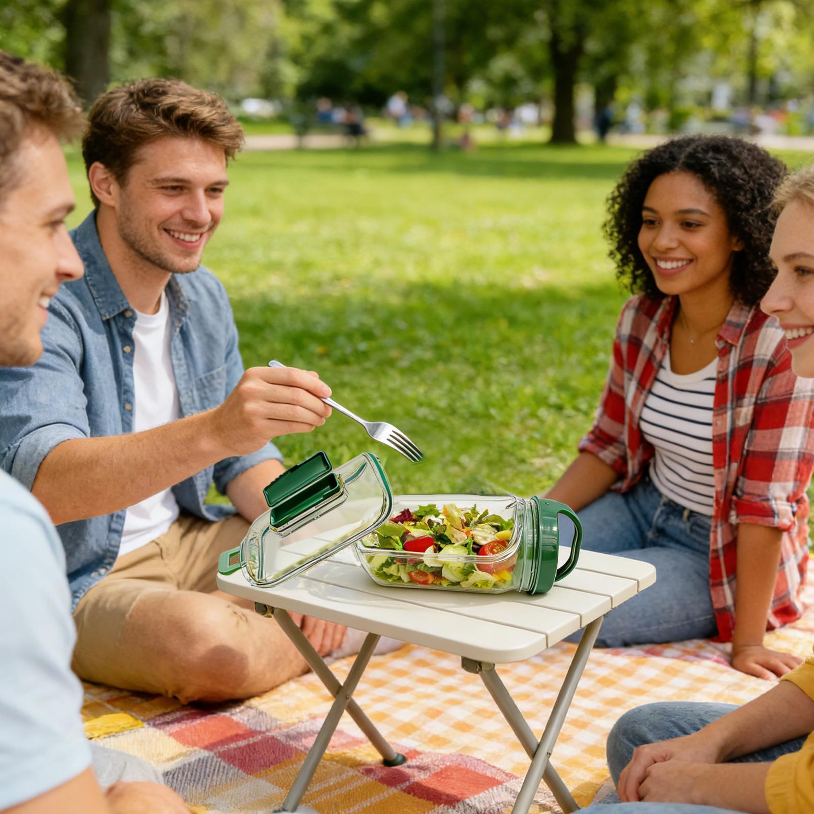 Pote para Salada com Abertura  - Meal Prep Gym avaliação e preço