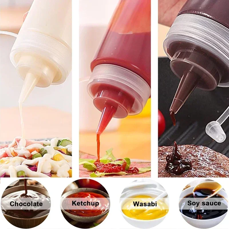 1 pçs vazio 120ml-1000ml pe pl - Sauce Squeeze Bottle avaliação e preço