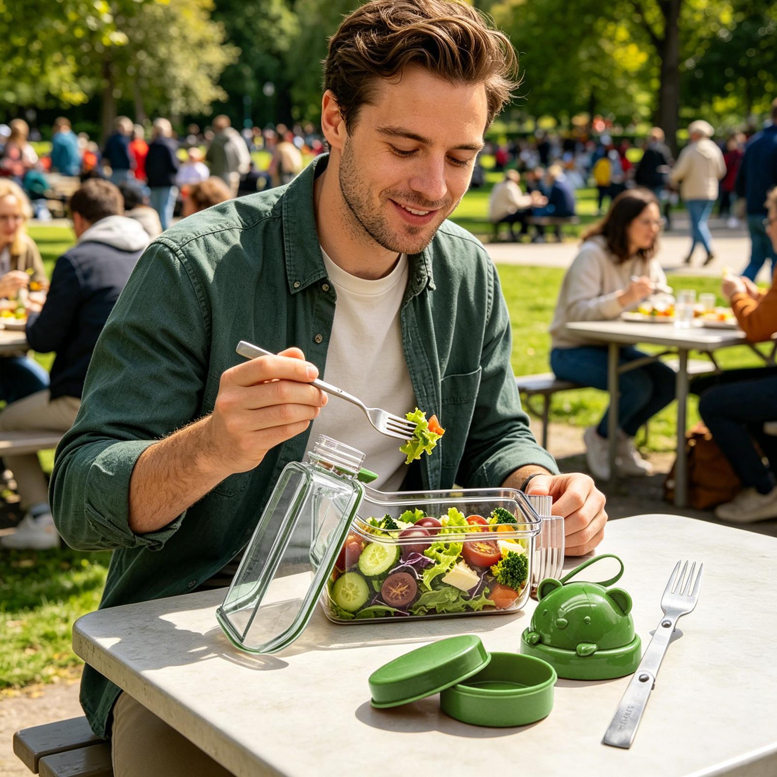 Pote de salada transparente, o - Meal Prep Gym avaliação e preço