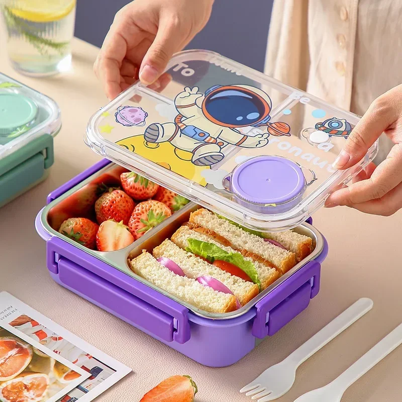 Lancheira bento de desenho ani - Meal Prep Snacks For Toddlers avaliação e preço