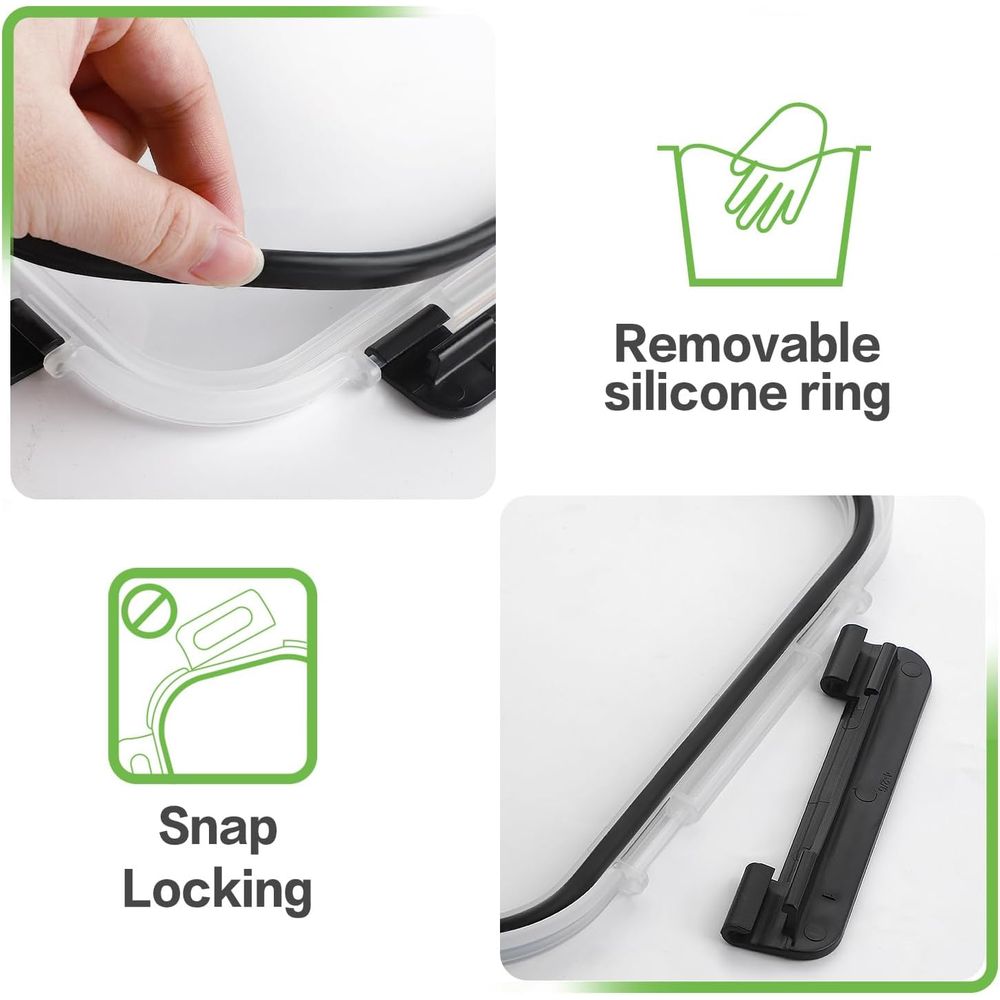 Conjunto de 10 Recipientes de  - Meal Prep Glass avaliação e preço