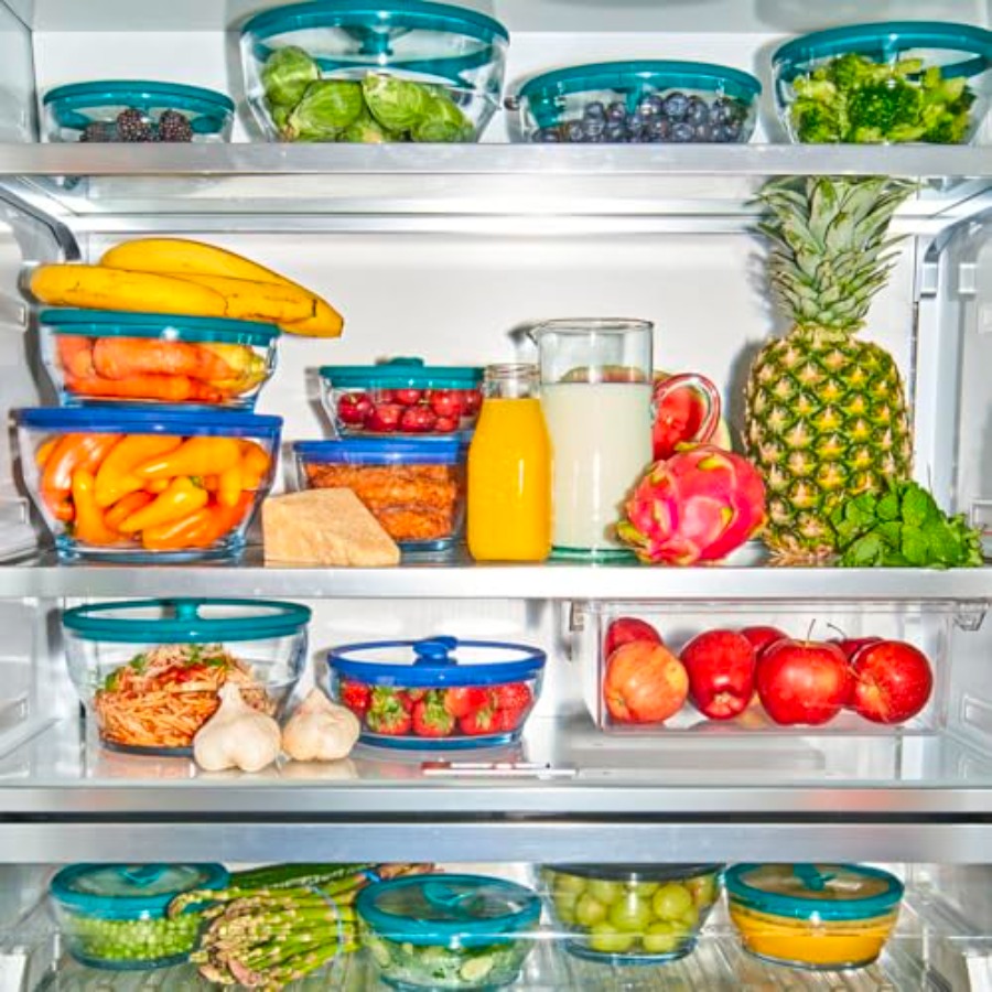 Conjunto de 2 Recipientes de V - Meal Prep Glass avaliação e preço