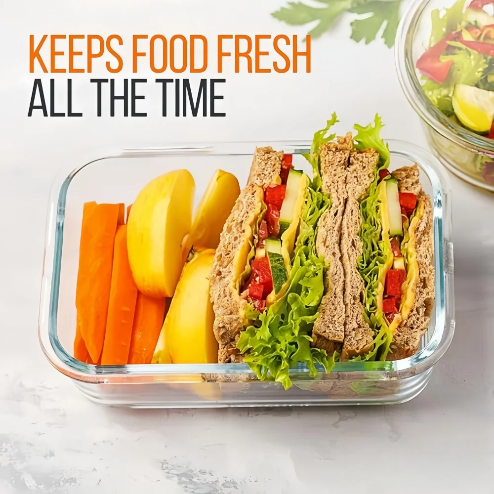 Caixa de Almoço de Vidro Sem B - Meal Prep Burrito avaliação e preço