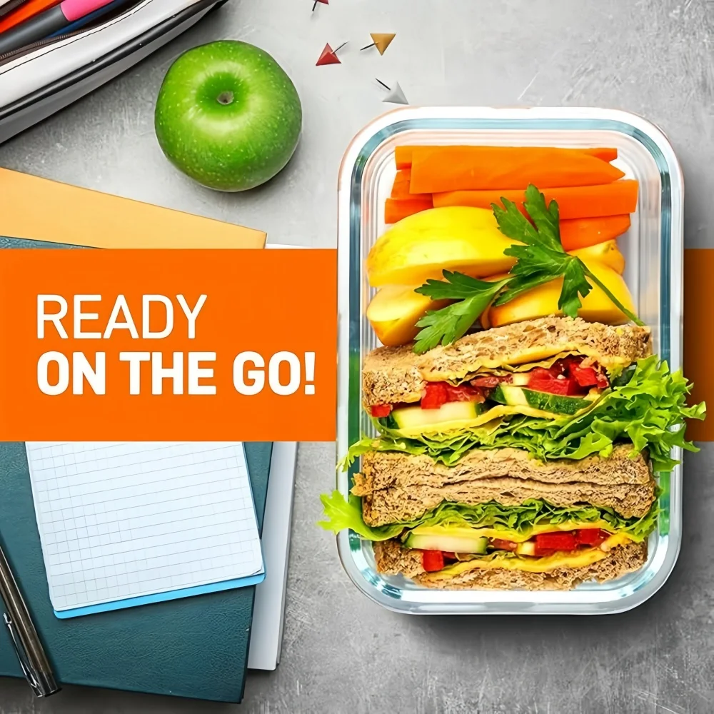 Caixa de Almoço de Vidro Sem B - Meal Prep Burrito avaliação e preço
