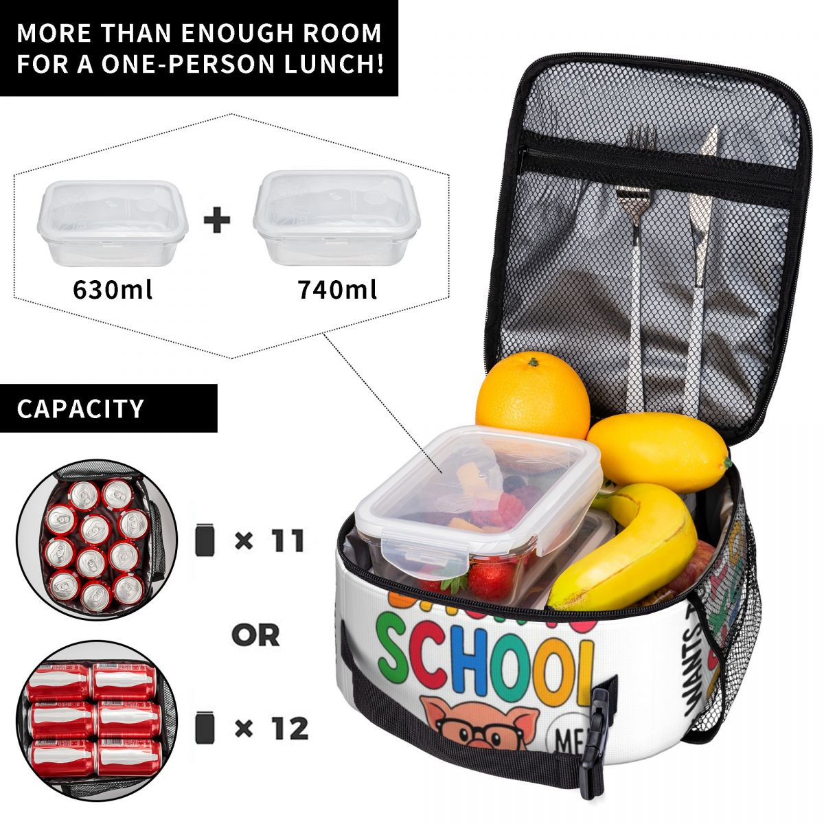 Lancheira Pequena Engraçada de - Meal Prep Gym avaliação e preço