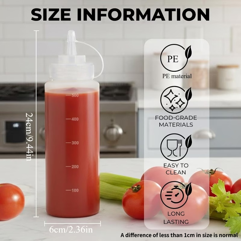 Garrafa de Molho Plástica de 5 - Sauce Squeeze Bottle avaliação e preço