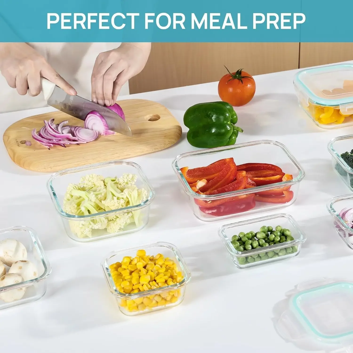 Lancheira de vidro bento para  - Meal Prep Burrito avaliação e preço