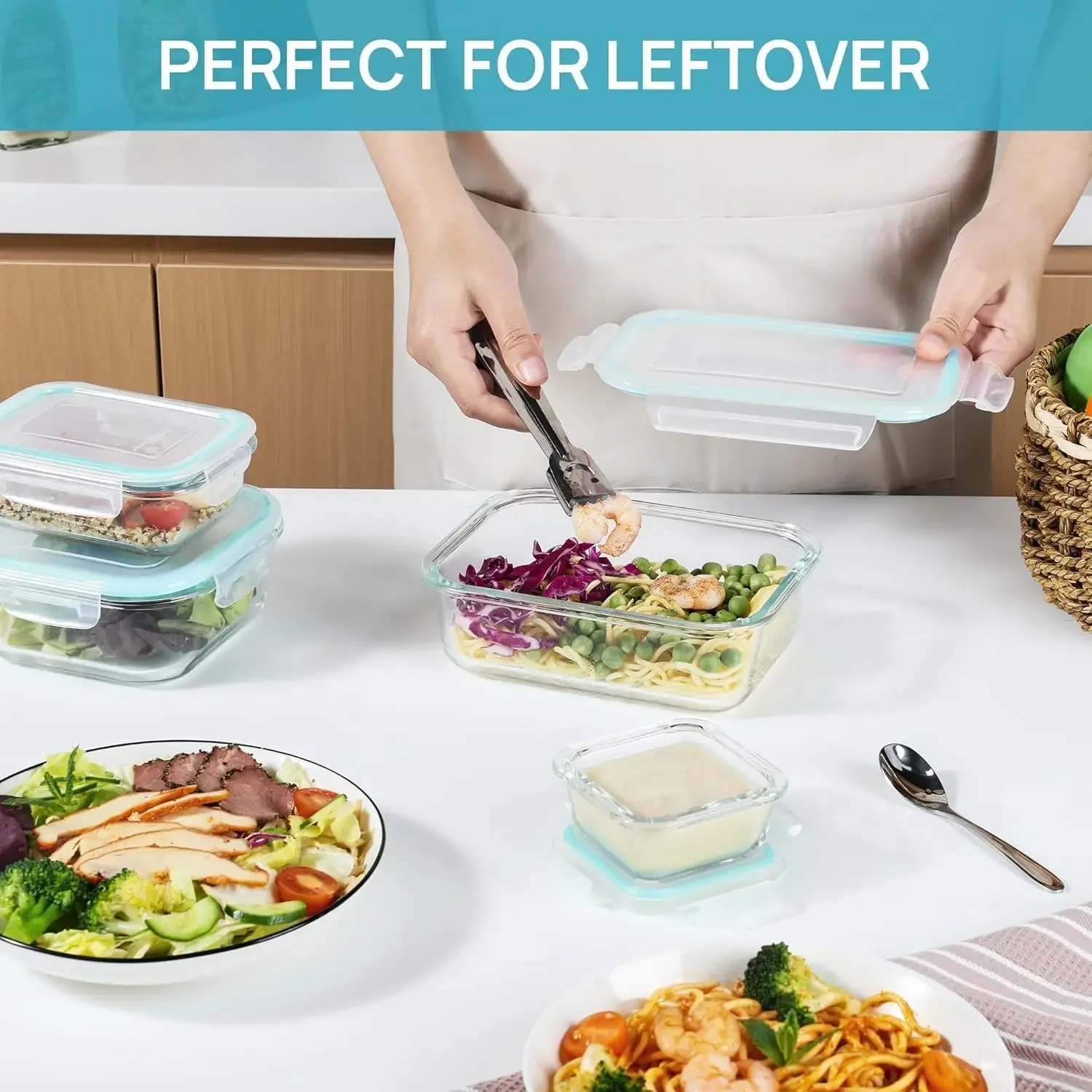 Lancheira de vidro bento para  - Meal Prep Burrito avaliação e preço