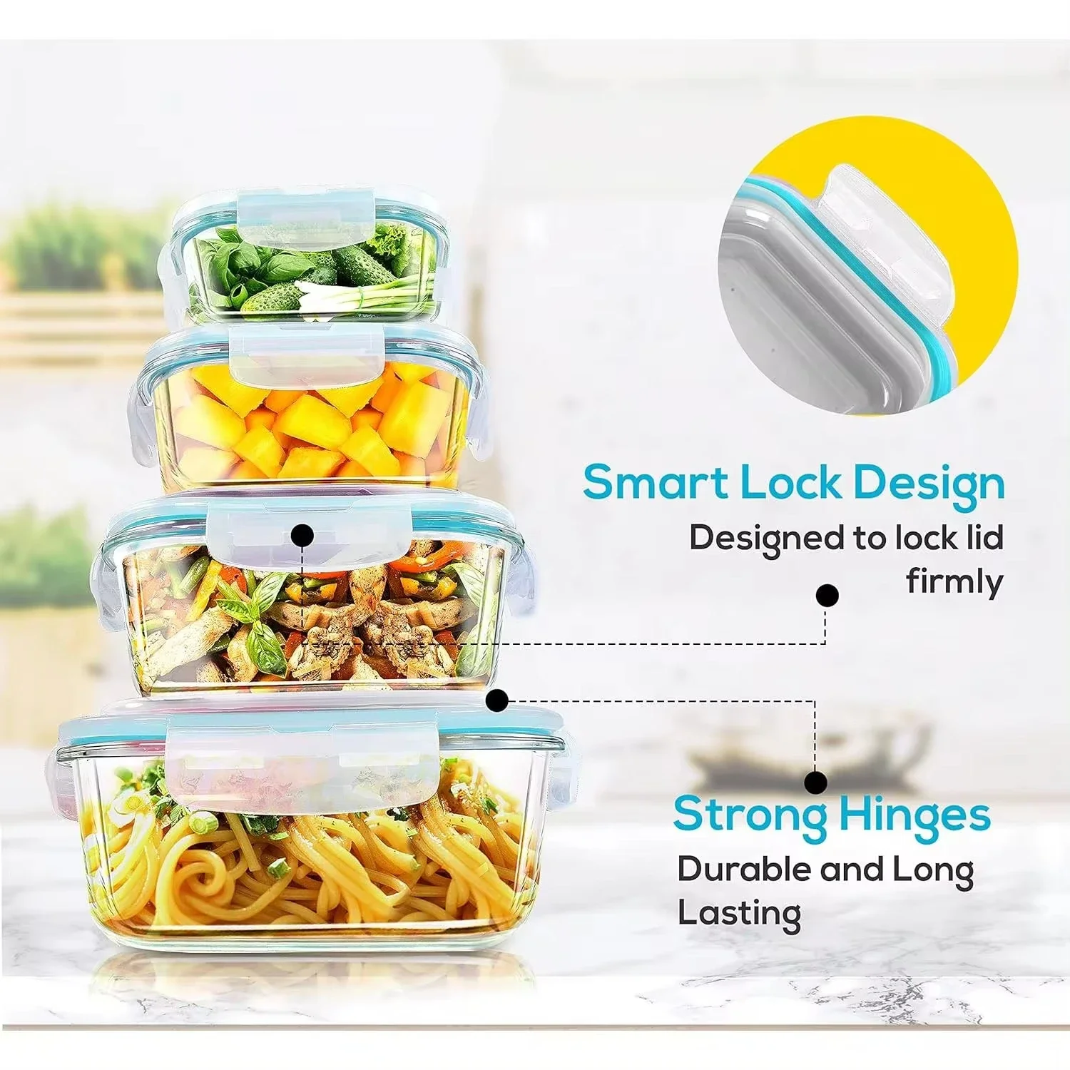 Lancheira de vidro, recipiente - Meal Prep Glass avaliação e preço