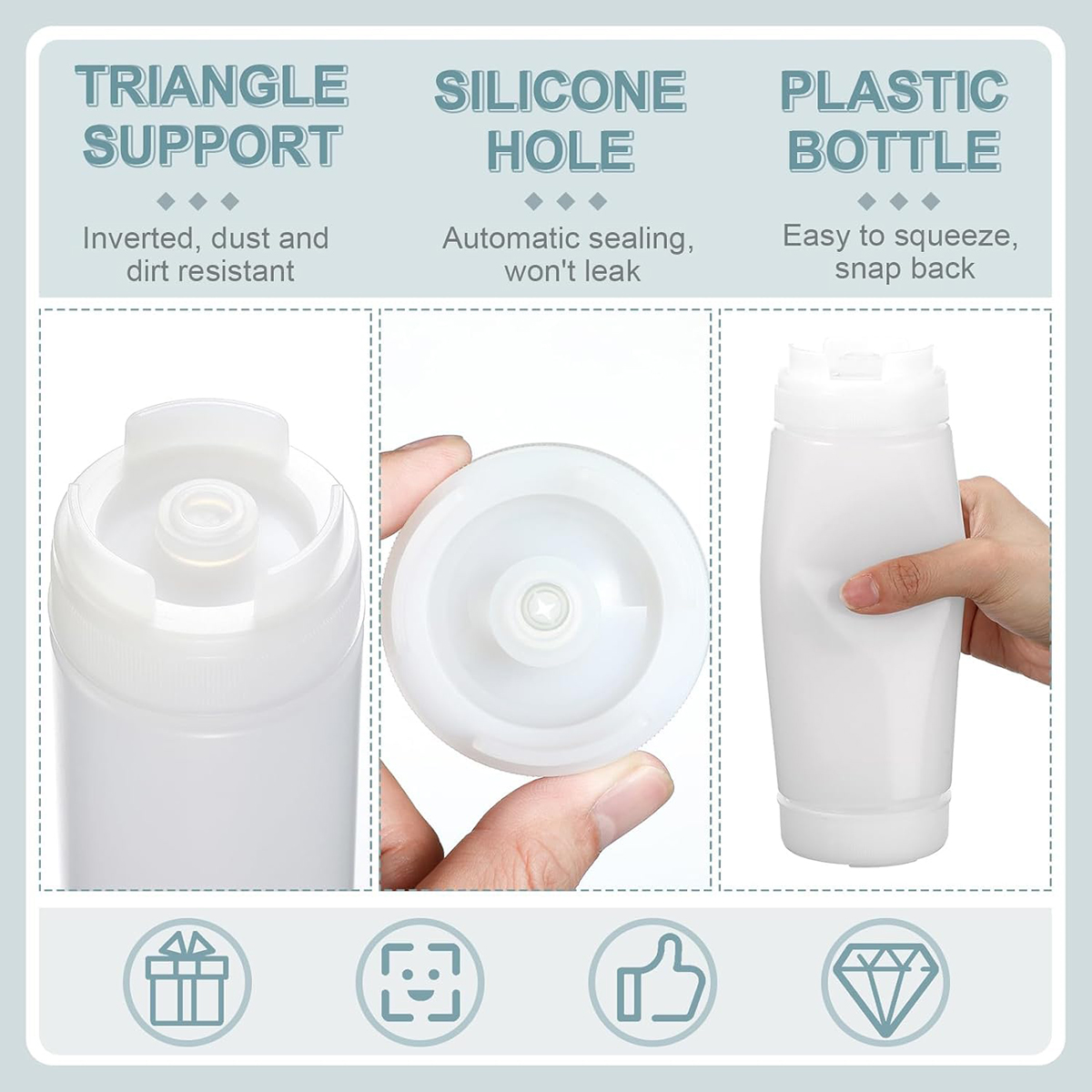 Garrafas de molho de plástico  - Sauce Squeeze Bottle avaliação e preço