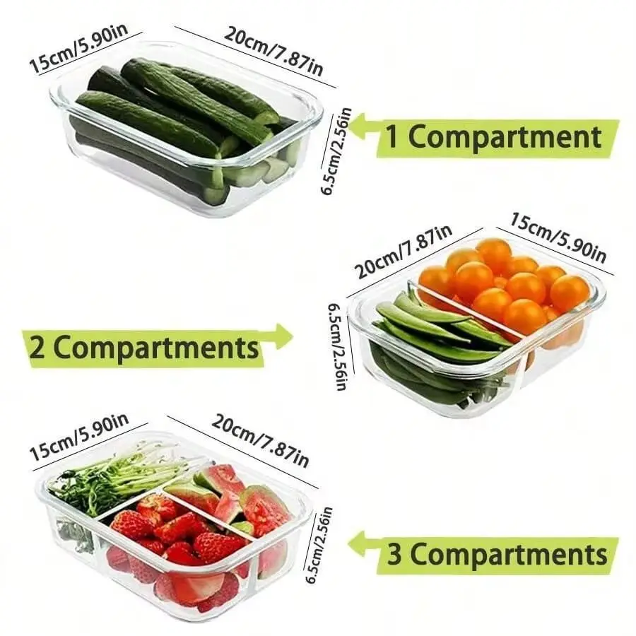 Recipiente de armazenamento de - Meal Prep Glass avaliação e preço